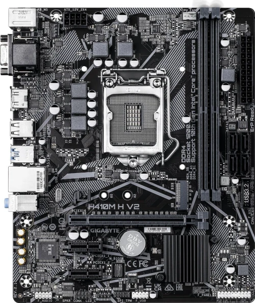 CARTE MERE H410 H V2 GIGABYTE SOCKET LGA 1200 INTEL CORE 10TH GEN DUAL 2*DDR4 3200 MAX