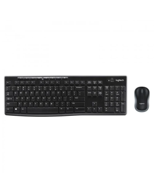 Combo Logitech MK270 Clavier Souris Sans Fil 2.4GHz AZERTY Full Size Autonomie 36 Mois USB Touches Multimédia Connexion Stable PC Bureau Portable