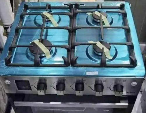 CUISINIÈRE CONDOR 4 FEUX INOX AVEC AFFICHEUR VENTILÉ CATALYSEUR 60 cm