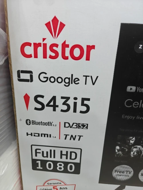 CRISTOR 43 pouces Google tv