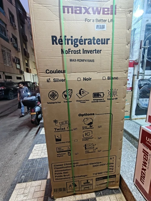 RÉFRIGÉRATEUR MAXWELL 410L NO FROST COMPRESSEUR LG