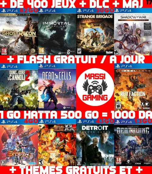 INSTALLATION JEUX DIAL PS4 FLASHÉE 9.X & 11.00 & 12.X & 13.00 (+ FLASH GRATUIT + DLC + MISE A JOUR) -