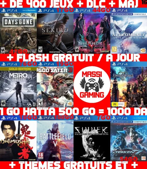 INSTALLATION JEUX DIAL PS4 FLASHÉE 9.X & 11.00 & 12.X & 13.00 (+ FLASH GRATUIT + DLC + MISE A JOUR) -