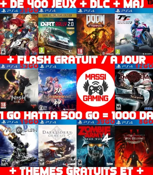 INSTALLATION JEUX DIAL PS4 FLASHÉE 9.X & 11.00 & 12.X & 13.00 (+ FLASH GRATUIT + DLC + MISE A JOUR) -
