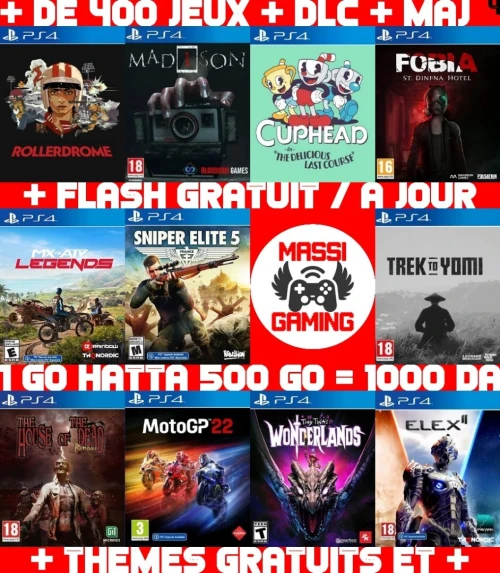 INSTALLATION JEUX DIAL PS4 FLASHÉE 9.X & 11.00 & 12.X & 13.00 (+ FLASH GRATUIT + DLC + MISE A JOUR) --