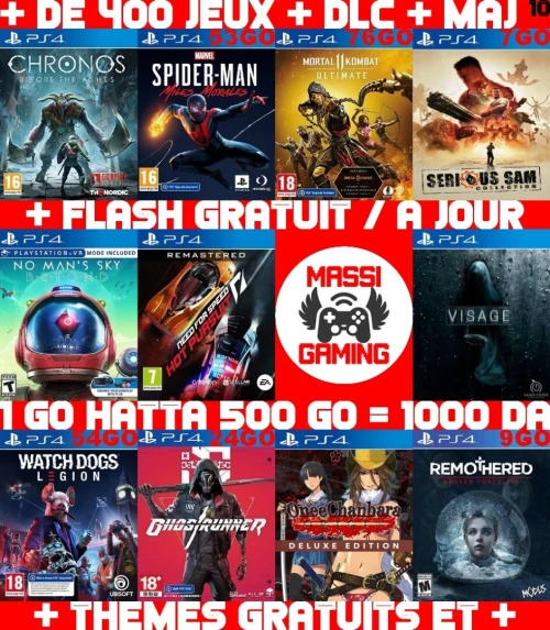 INSTALLATION JEUX DIAL PS4 FLASHÉE 9.X & 11.00 & 12.X & 13.00 (+ FLASH GRATUIT + DLC + MISE A JOUR) --