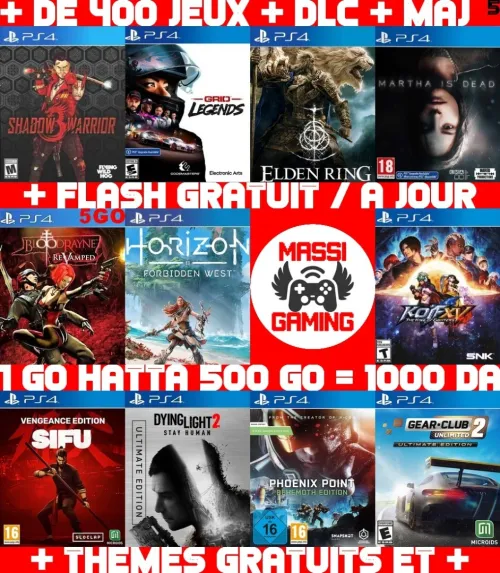 INSTALLATION JEUX DIAL PS4 FLASHÉE 9.X & 11.00 & 12.X & 13.00 (+ FLASH GRATUIT + DLC + MISE A JOUR)