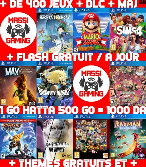 INSTALLATION JEUX DIAL PS4 FLASHÉE 9.X & 11.00 & 12.X & 13.00 (+ FLASH GRATUIT + DLC + MISE A JOUR) *