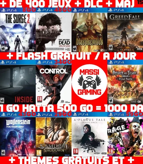 INSTALLATION JEUX DIAL PS4 FLASHÉE 9.X & 11.00 & 12.X & 13.00 (+ FLASH GRATUIT + DLC + MISE A JOUR) --