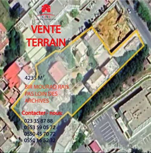 Vente Terrain Alger Bir mourad rais