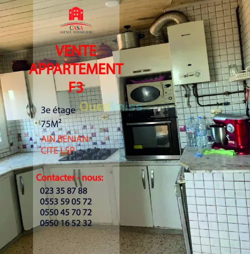 Vente Appartement F3 Alger Ain benian