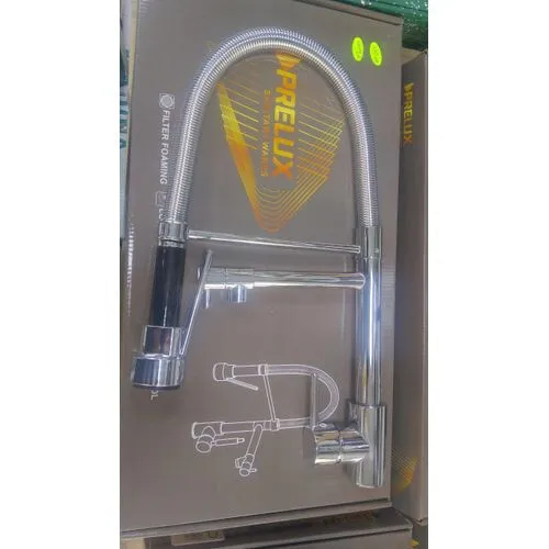 صنبور مطبخ احترافي دوّار 360 درجة مع رشاش مزدوج - ارتفاع 52 سم Robinet de Cuisine Professionnel Pivotant à 360d avec Double Jet - Hauteur 52 cm