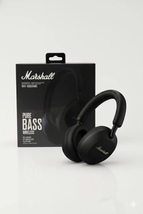 Casque Sans Fil Bluetooth سماعات رأس لاسلكية بتقنية البلوتوث وصوت جهير قوي وعزل ضوضاء