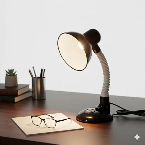 مصباح مكتب قابل للتعديل - تصميم عملي وأنيق Lampe de bureau orientable - Design pratique et élégant