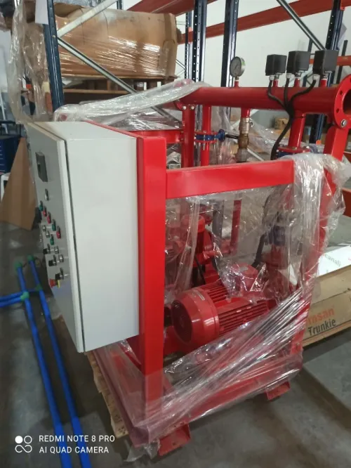 SKID station pompage anti-incendie italienne