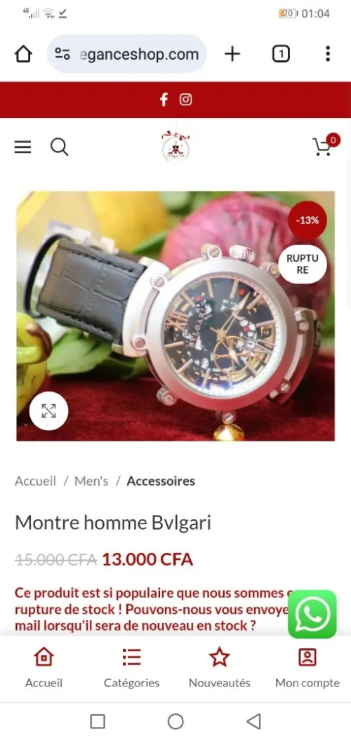 Montre homme originale 