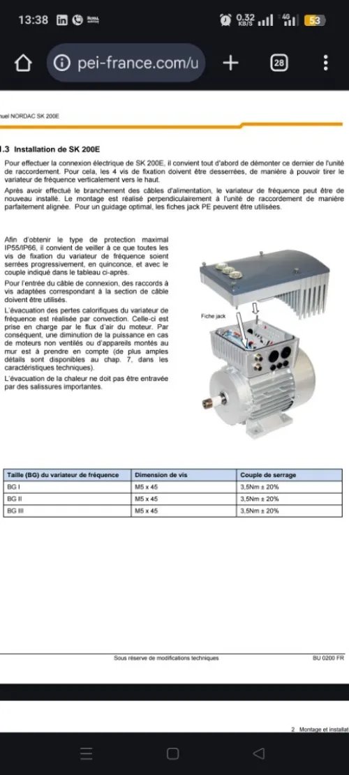 Variateur de fréquence 