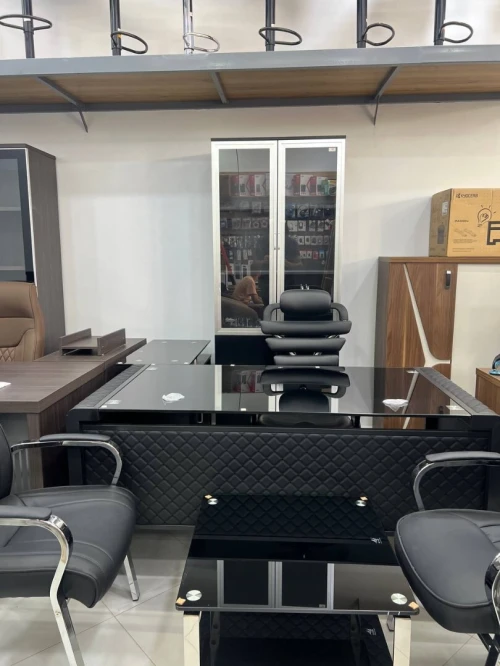 Ensemble de bureau Importation en verre 1.80M PDG