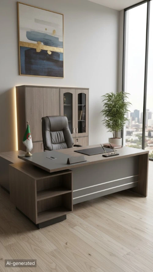ENSEMBLE BUREAU DIRECTION  LUXE & DURABILITÉ  طقم مكتب إداري فاخر  جودة متينة
