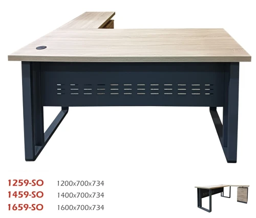 BUREAU PIED METALIQUE