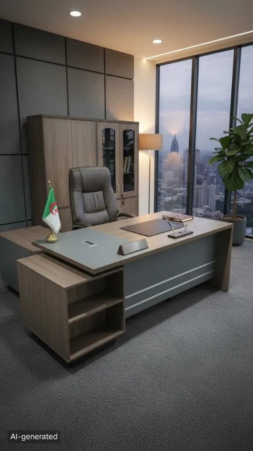 ENSEMBLE BUREAU DIRECTION  LUXE & DURABILITÉ  طقم مكتب إداري فاخر  جودة متينة