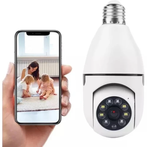 كاميرا المراقبة الذكية سهلة التركيب والاستعمال Caméra à ampoule Wifi sans fil à 360 degrés, Version