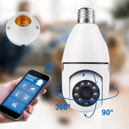 كاميرا المراقبة الذكية سهلة التركيب والاستعمال Caméra à ampoule Wifi sans fil à 360 degrés, Version