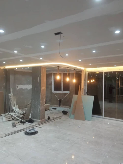Installation placo plâtre et PVC