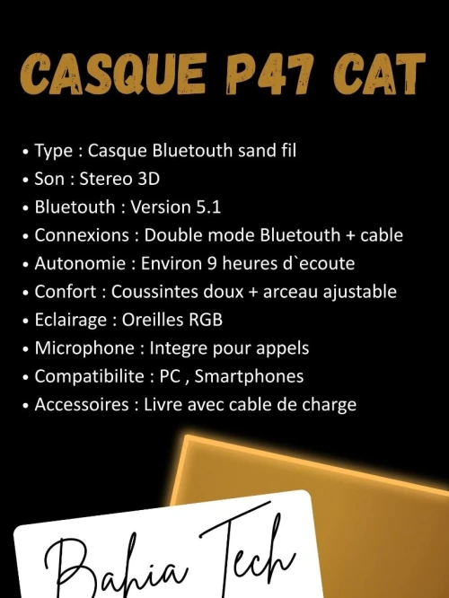 Casque P47 Cat