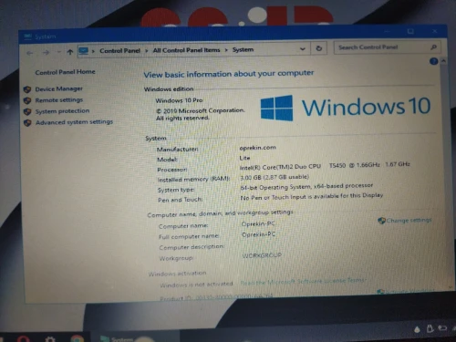 Laptop Packard Bell