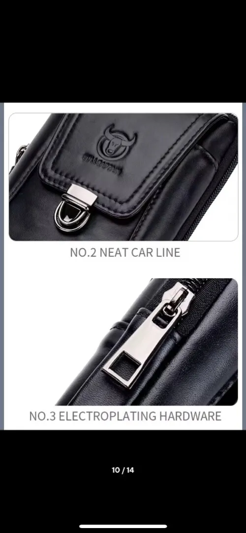 Pochette cuir homme