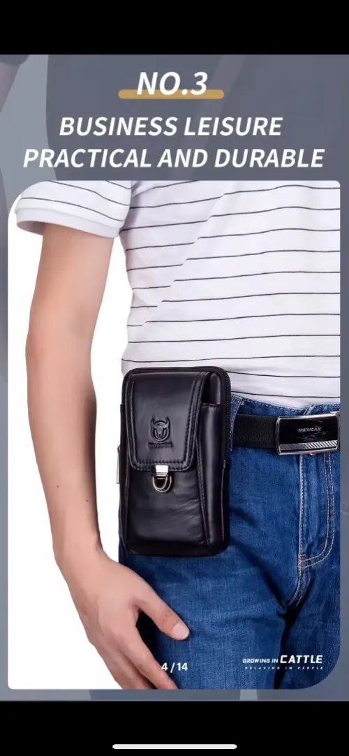 Pochette cuir homme