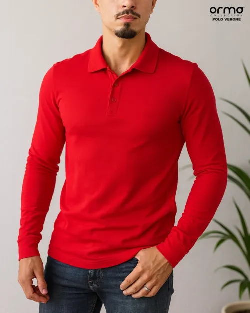 Polo manche longue