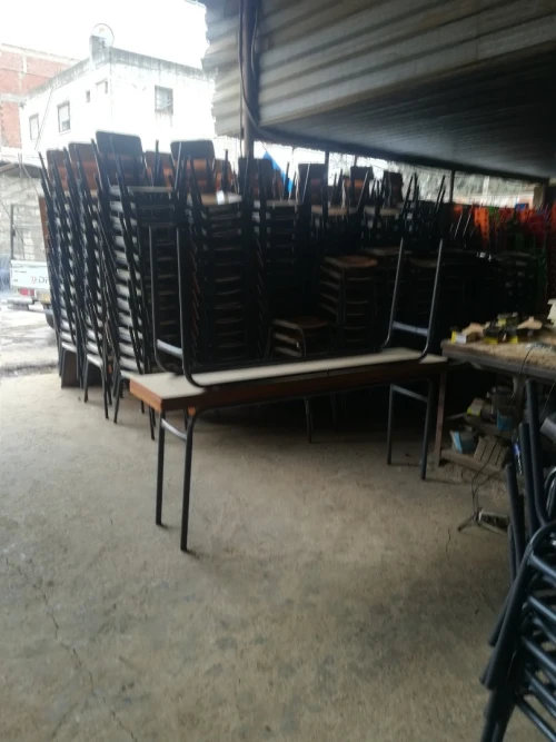Table Scolaire, Table Réfectoire, Chaise Scolaire, Bureau, Table restaurant, Rayonnage, Étagère