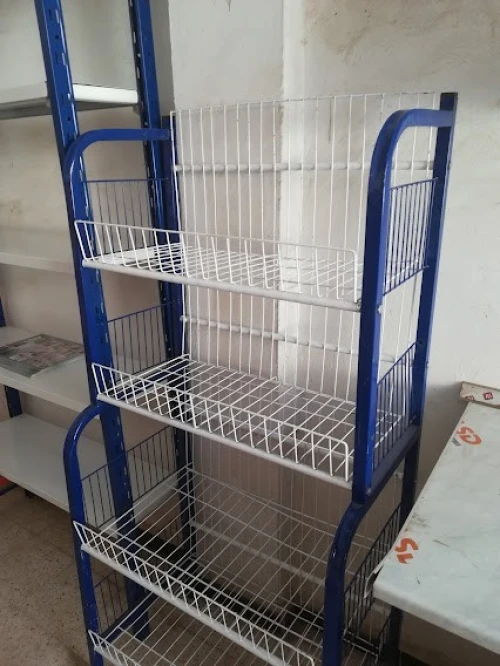 Présentoir Métallique, Porte Livre, Rayonnage, Étagère 
