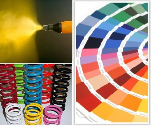 Peinture époxy électrostatique au four 