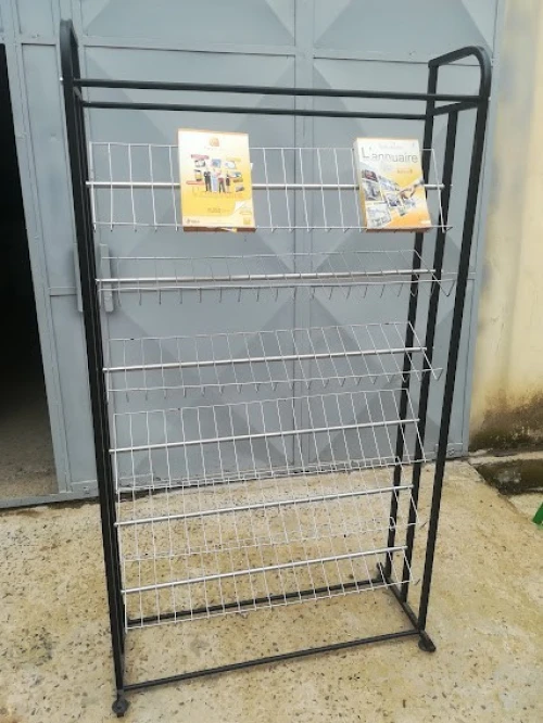 Présentoir Métallique, Porte Livre, Rayonnage, Étagère 