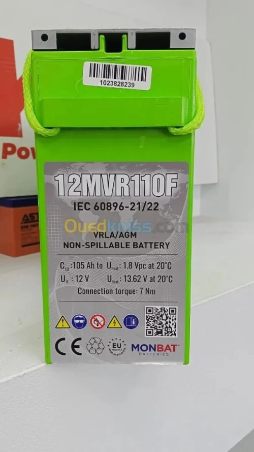 Solution Batterie 12v / 105 ah MONBAT