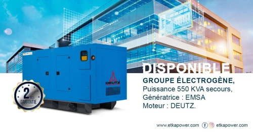 groupe electrogene 550 KVA DEUTZ " REMISE - 10% "
