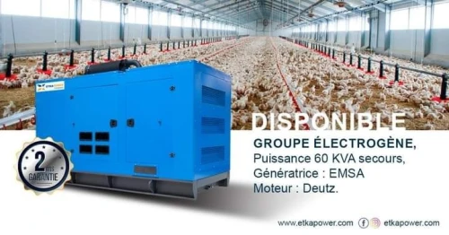 groupe electrogene 60 KVA DEUTZ / EMSA "