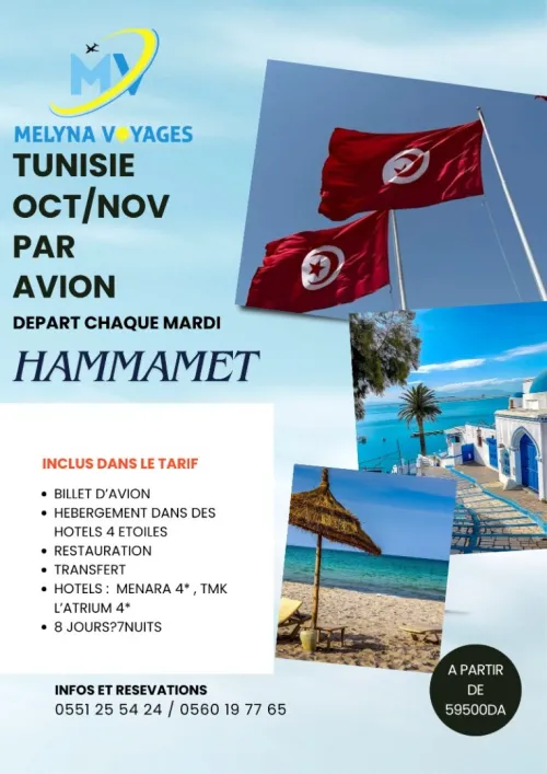 tunisie par avion (octobre/novembre)