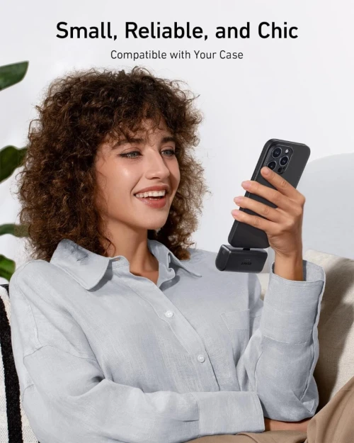 Power Bank Anker Nano 5000mah 22.5W avec connecteur USB-C pliable intégré Chargeur portable
