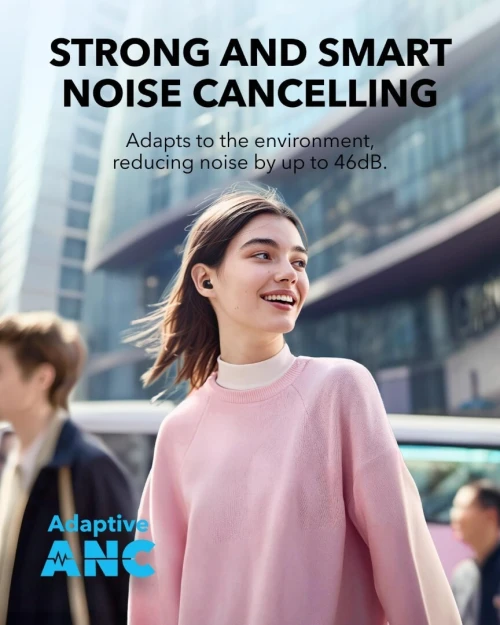 Airpods Anker Soundcore A30i ANC Écouteurs Bluetooth sans Fil 24H Charge Rapide Bluetooth 5.4