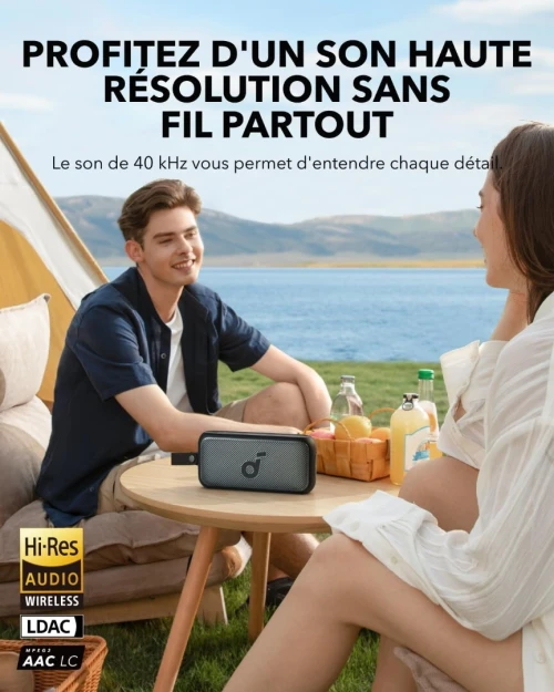 Baffle Soundcore Anker Motion 300 Bluetooth sans Fil BassUp, SmartTune, stéréo 30W, 13H ,IPX7