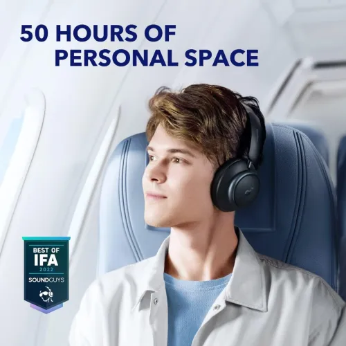 Casque Soundcore Anker Space Q45, Réduction Active du Bruit , 50 Heures , LDAC Hi-Res, Bluetooth 5.3