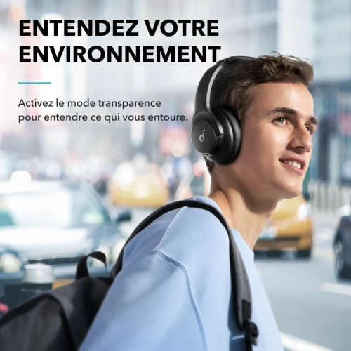 Casque Anker Soundcore Q20i Bluetooth sans fil , Over Ear, 40 Heures ANC, Hi-Res Audio