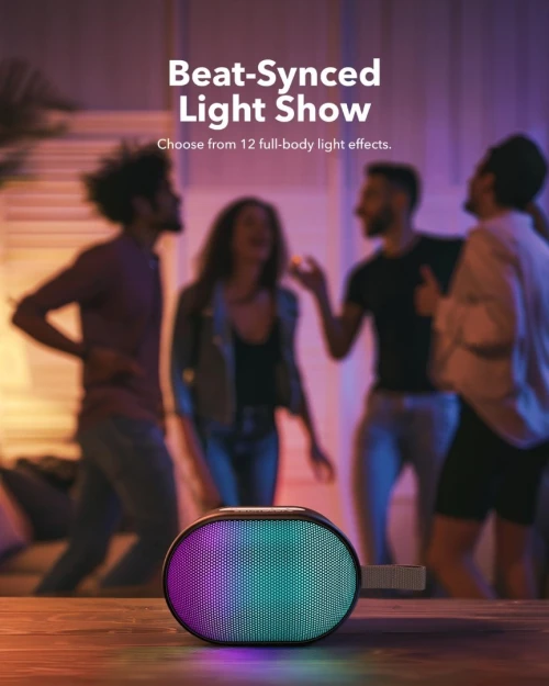 Baffle Soundcore Anker Pyro Mini Enceinte Bluetooth compact 6W, USB-C, 10 Heures d'autonomie