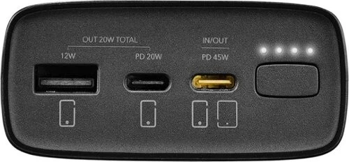 Powerbank Insignia 20000mah 45w / 65w Charge Rapide PD 2 Ports USB-C / 1 Port USB-A / Cable TYPE-C