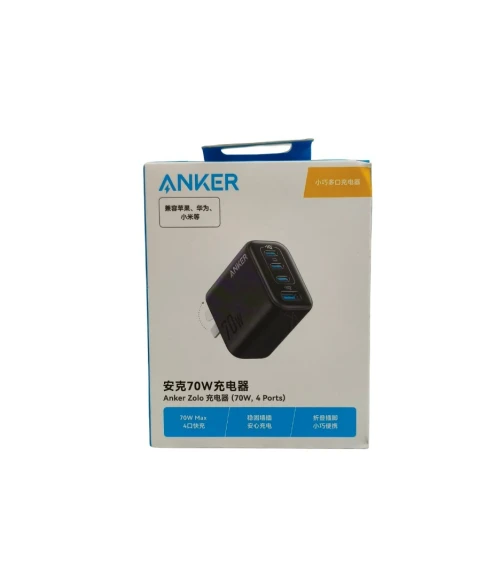 Chargeur Anker Zolo 70W, PD 3.0, 3 ports USB-C et 1 port USB-A