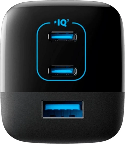 Chargeur Anker 336 67W, PowerIQ , 3 Ports (2 USB-C + 1 USB-A) Pour Smartphone, Tablette et Laptop